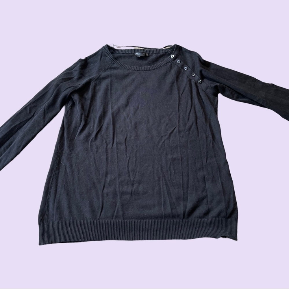 Worn light weight black sweater